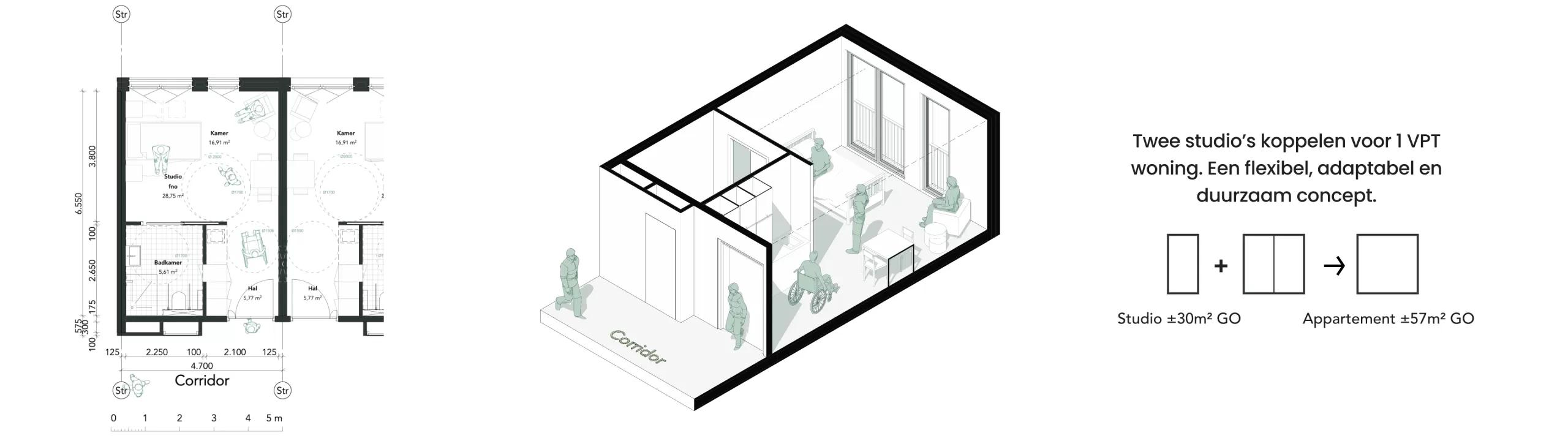 AG NOVA Architecten – Zorg Studio en appartement