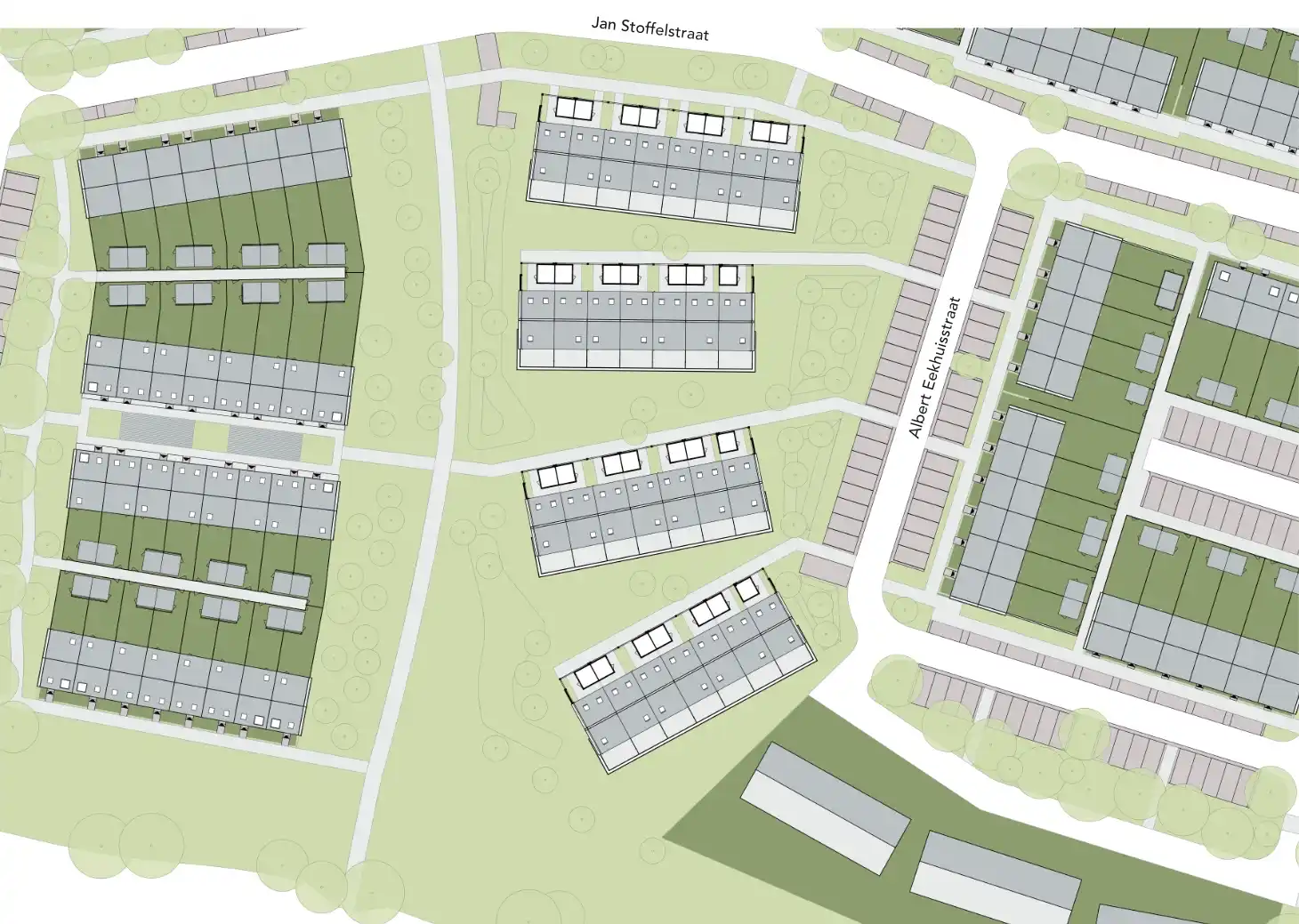 AG NOVA Architecten-waaierwoningen-situatie klein-cut